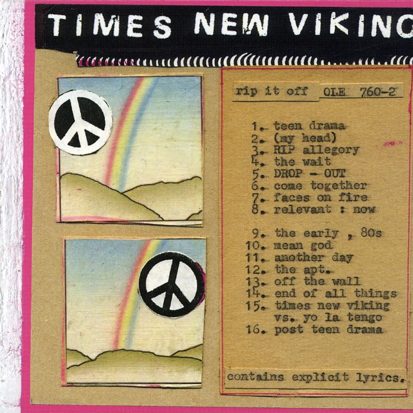 Times New Viking RIP IT OFF CD