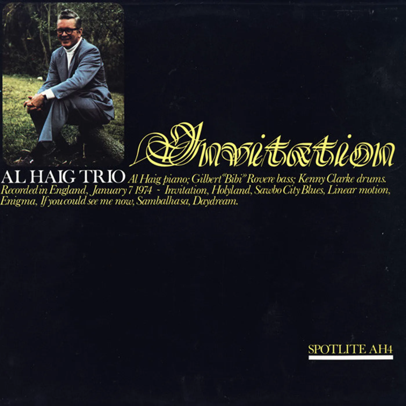 Al Haig INVITATION CD