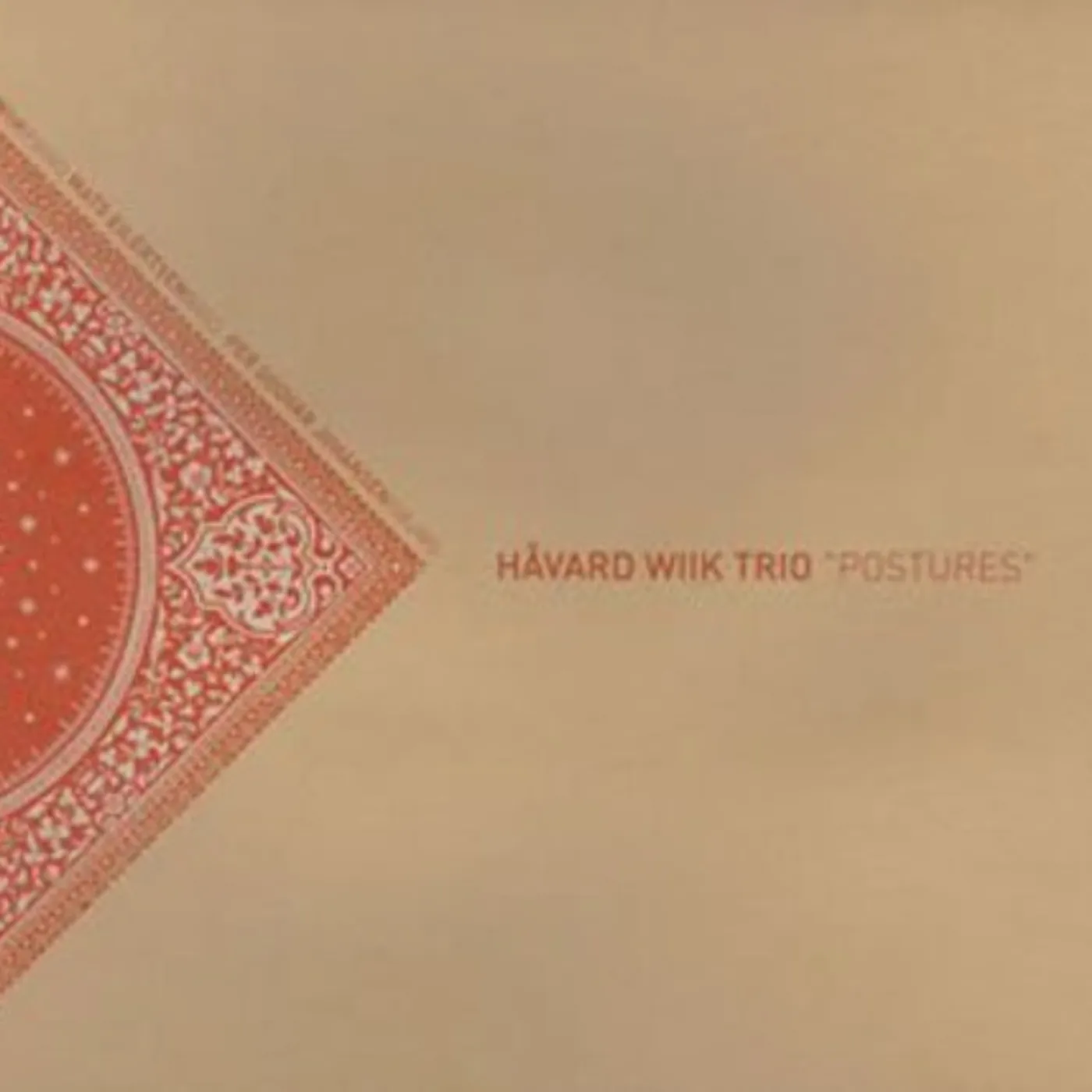 Havard Wiik Trio POSTURES CD