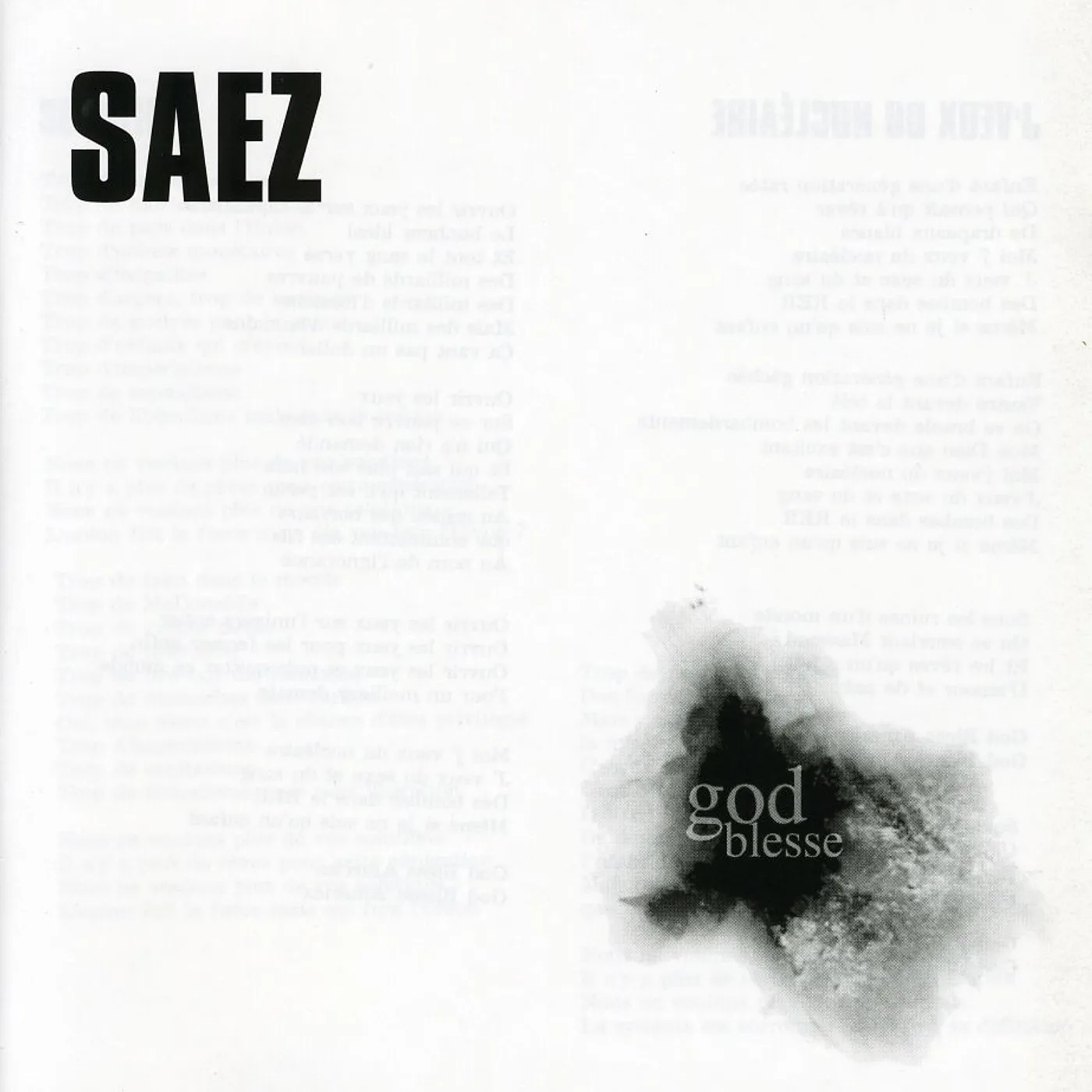 Damien Saez GOD BLESSE CD