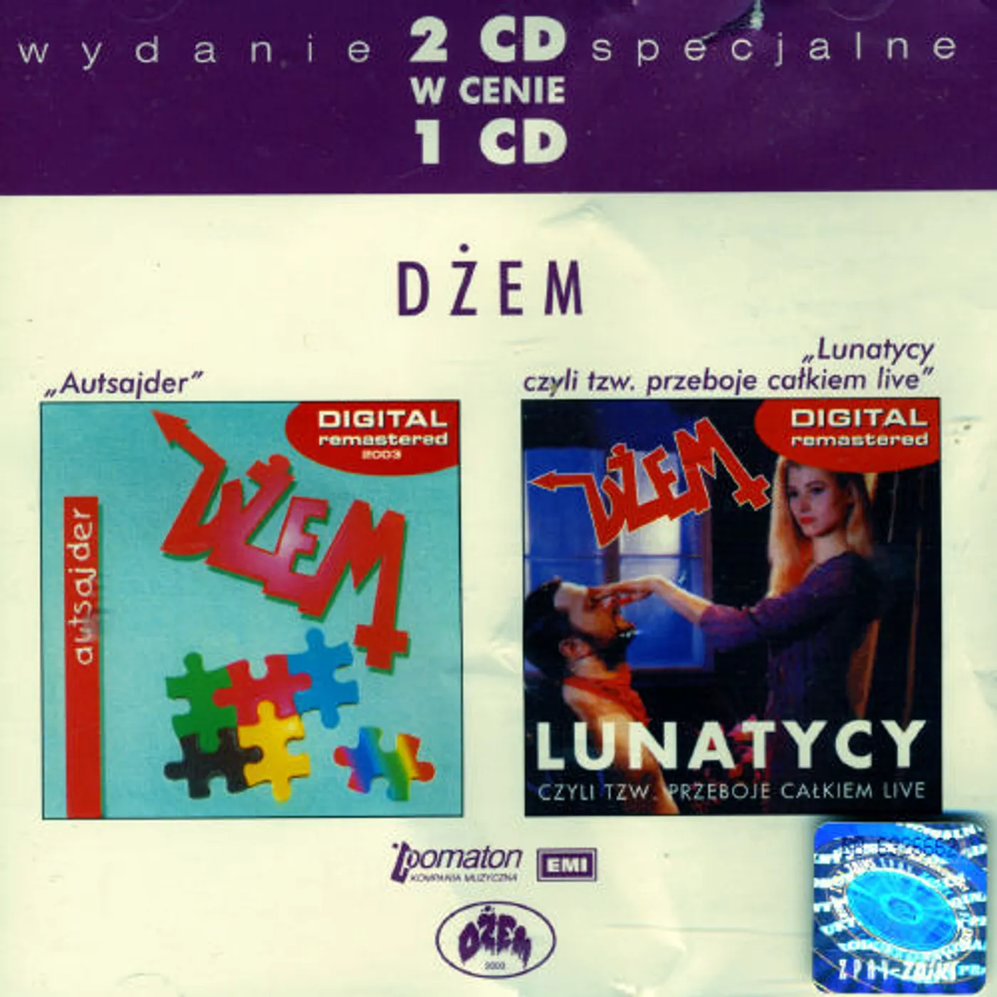 Dzem AUTSAJDER/LUNATYCY CD