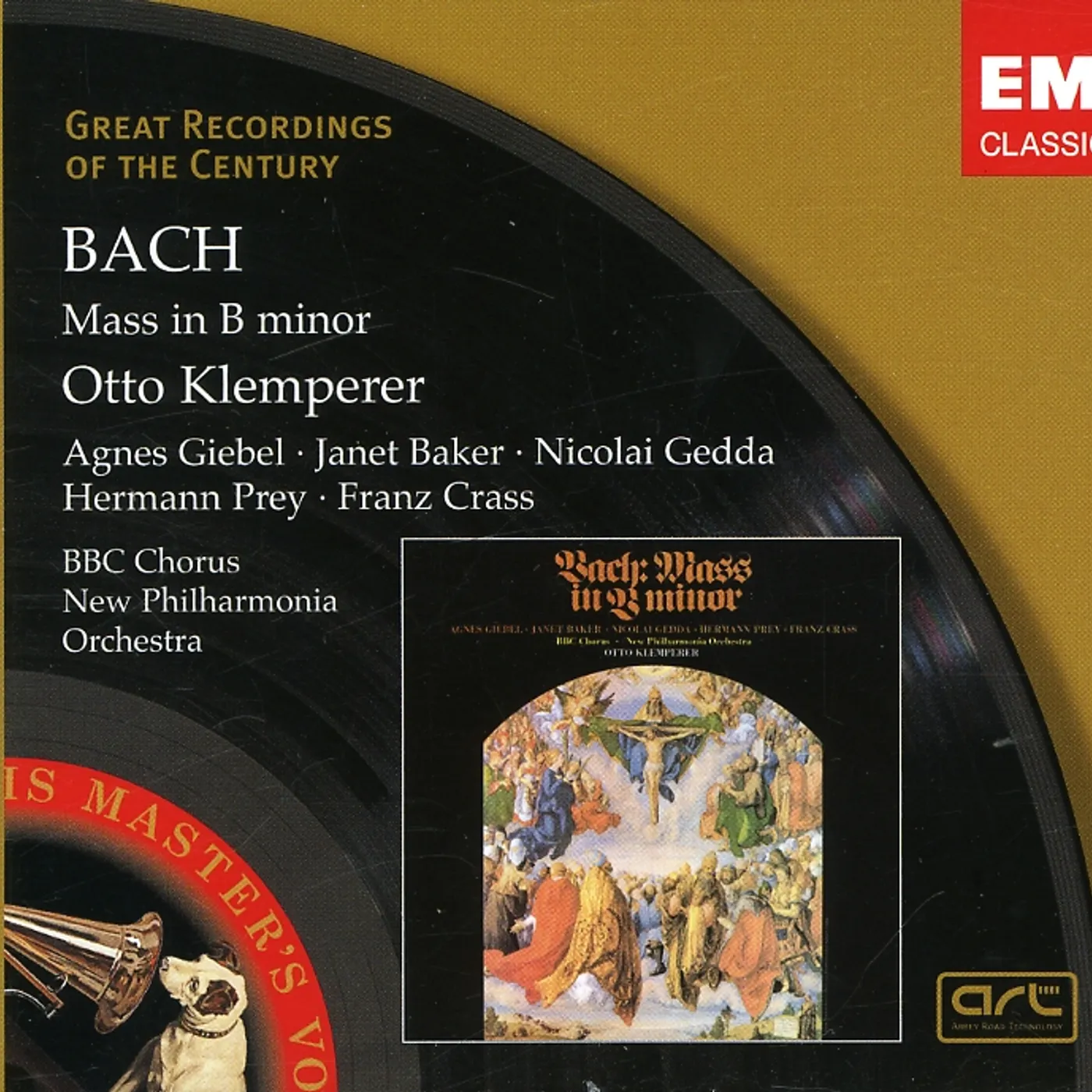 Johann Sebastian Bach MESSE EN SI - GIEBEL, BAKER, GEDDA, PREY, CRASS, K CD