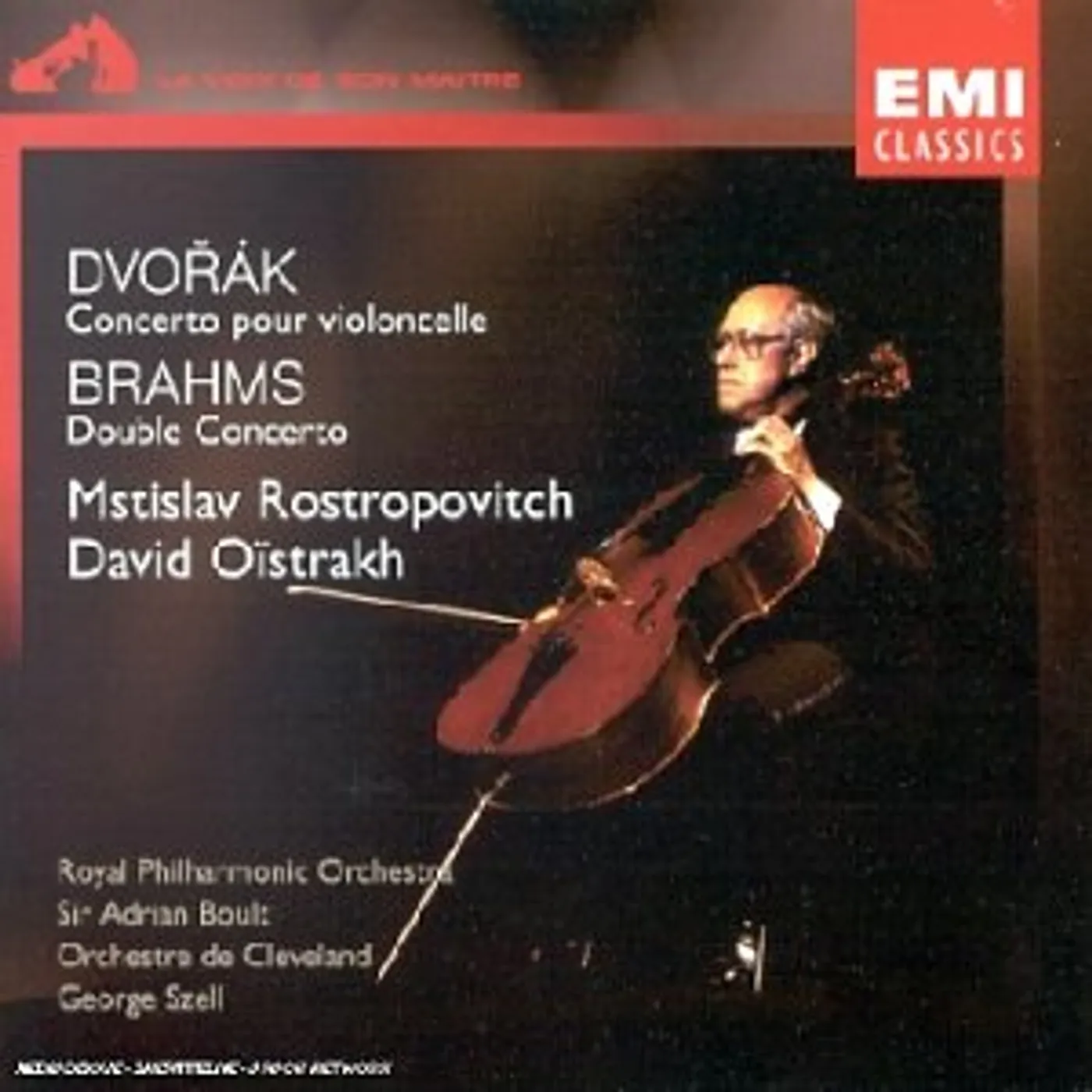DVORAK / ROSTROPOVITCH / OISTRAKH / BOULT DVORAK: CLO CTO / BRAHMS: DOUBLE CTO CD