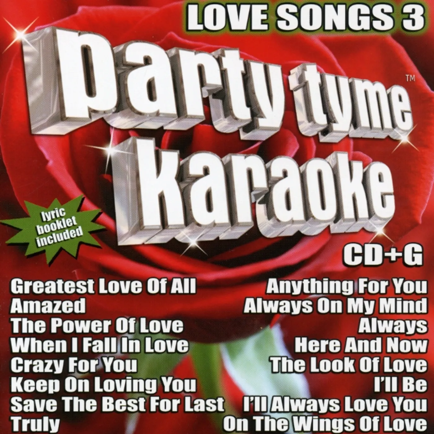 Various Artists  PARTY TYME KARAOKE: LOVE SONGS VOL.3 / VARIOUS CD