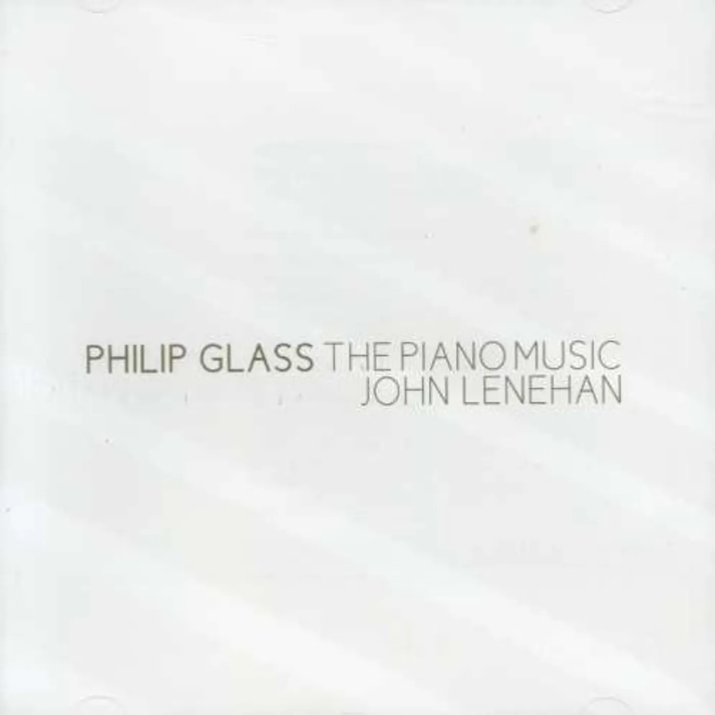 John Lenehan PHILIP GLASS PIANO MUSIC CD