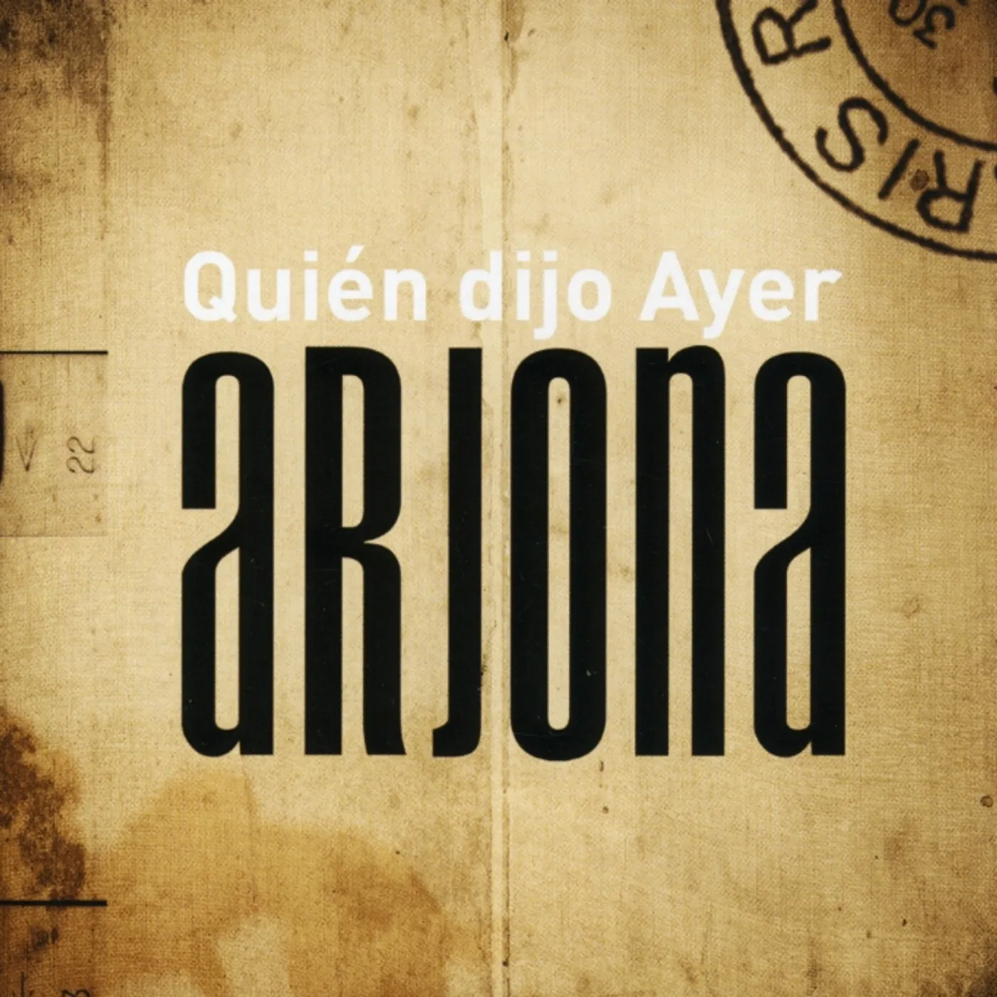 Ricardo Arjona QUIEN DIJO AYER CD