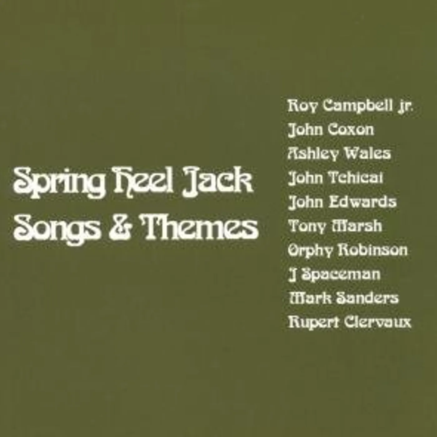 Spring Heel Jack SONGS & THEMES CD