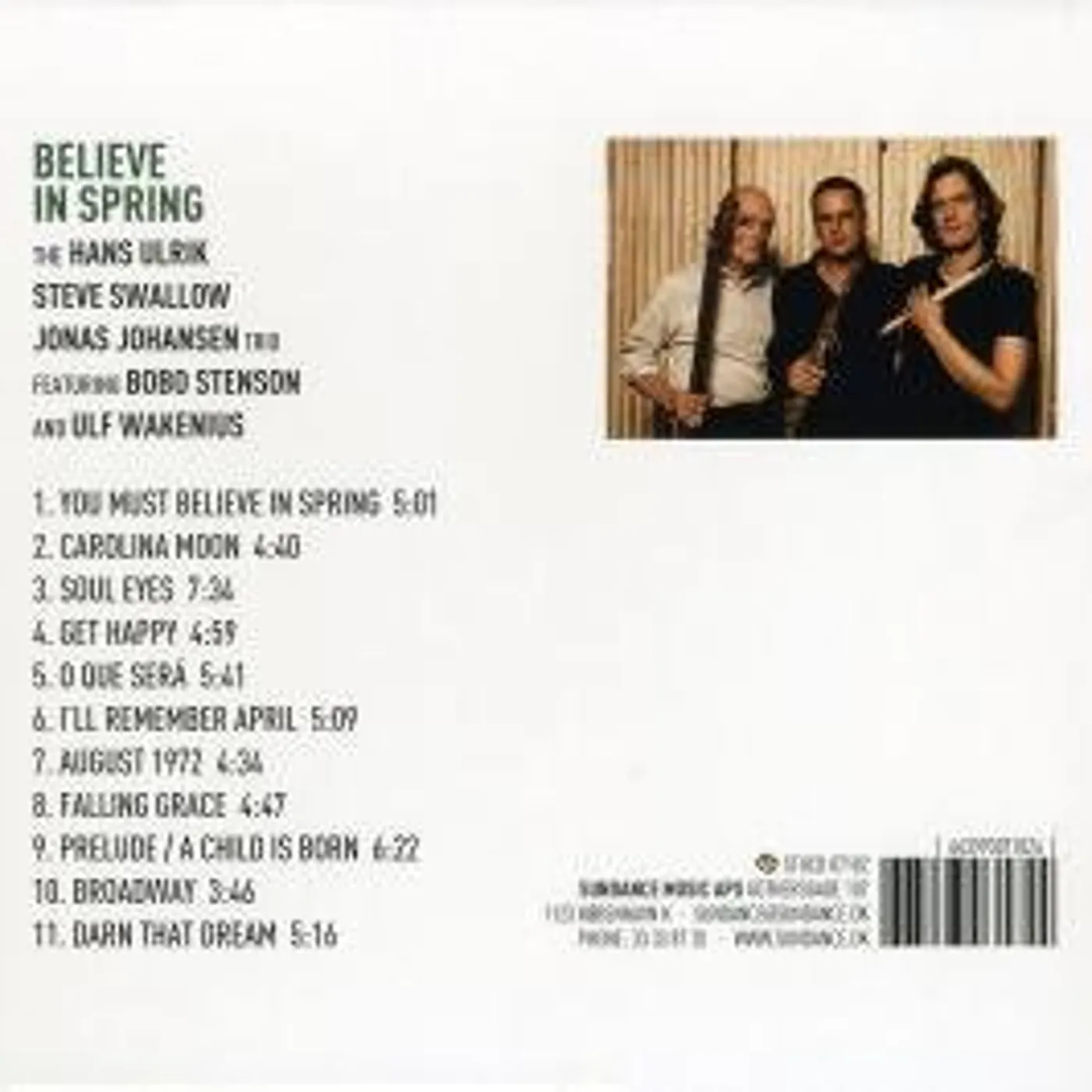 Hans Ulrik BELIEVE IN SPRING CD