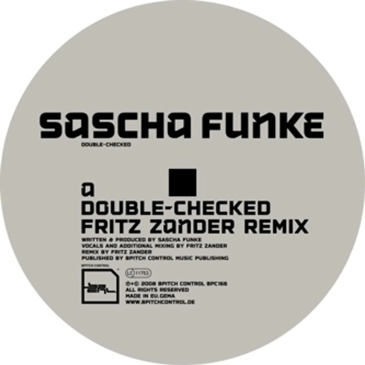 Sascha Funke Double-Checked Vinyl Record