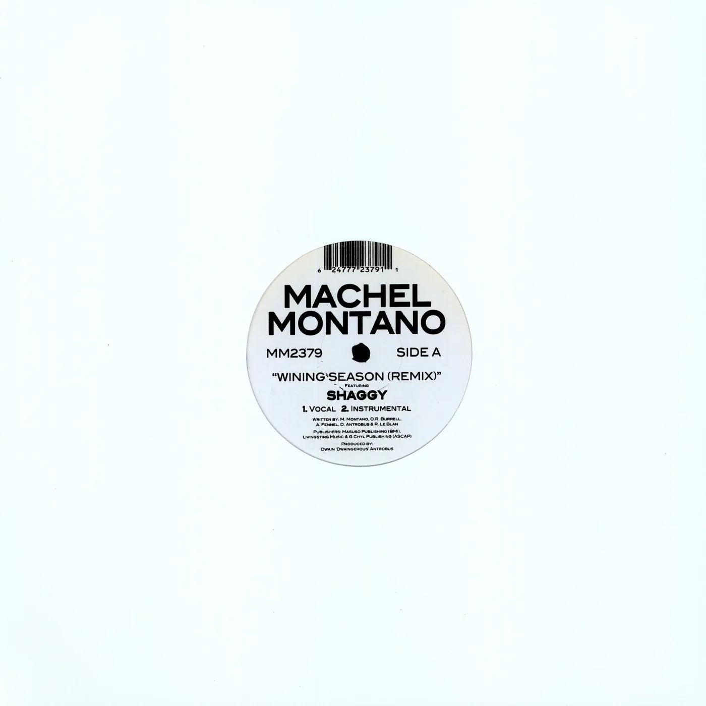 Machel Montano WINING SEASON Vinyl Record