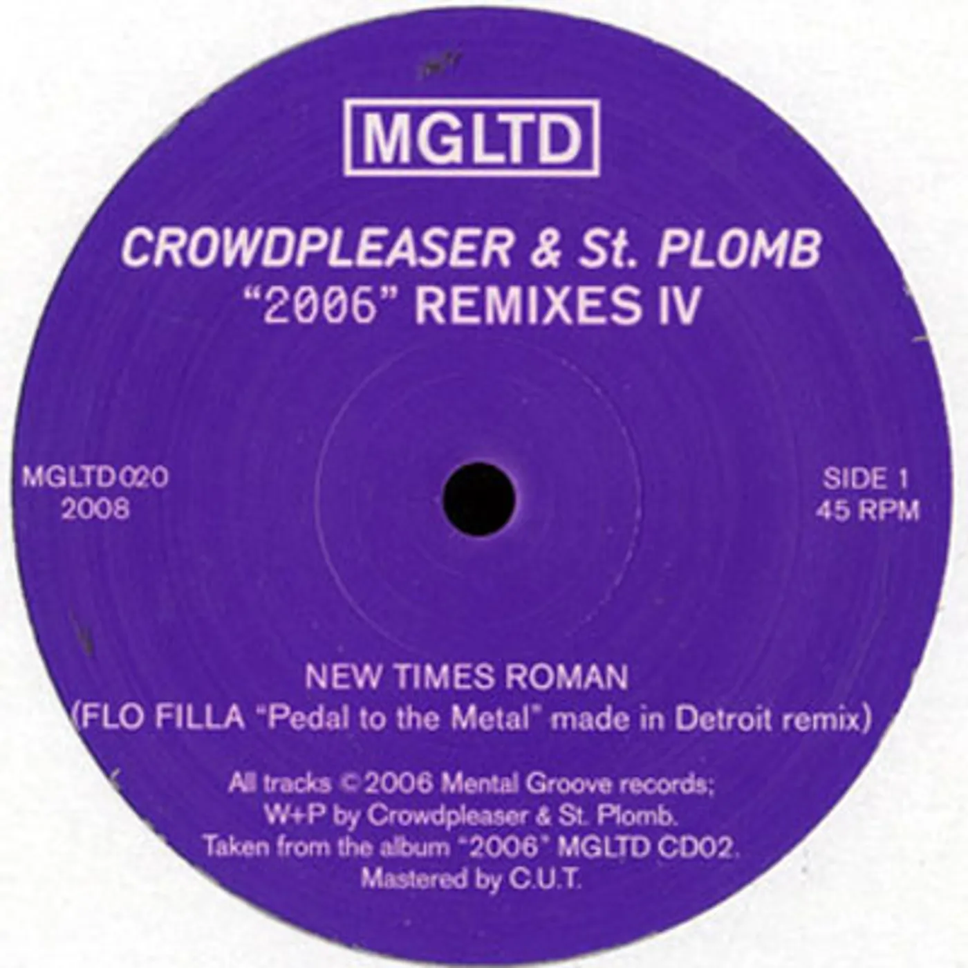 Crowdpleaser & St. Plomb 2006 REMIXES IV Vinyl Record