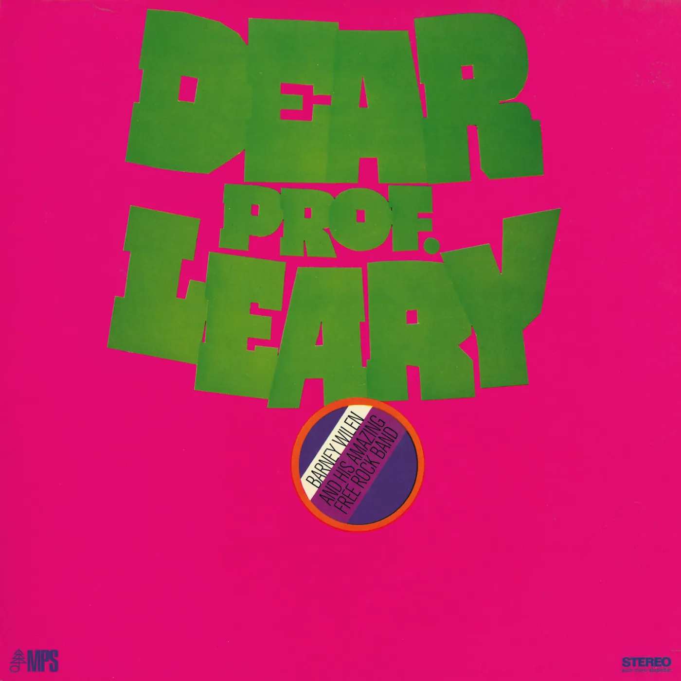 Barney Wilen DEAR PROF LEARY CD