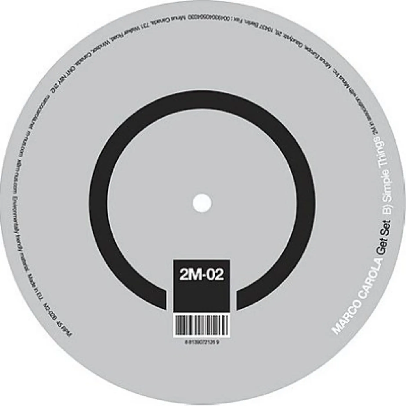 Marco Carola Get Set Vinyl Record