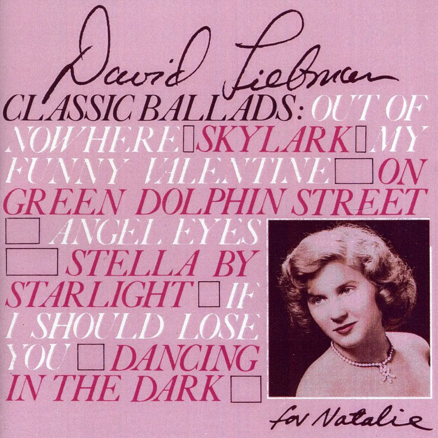 David Liebman CLASSIC BALLADS CD