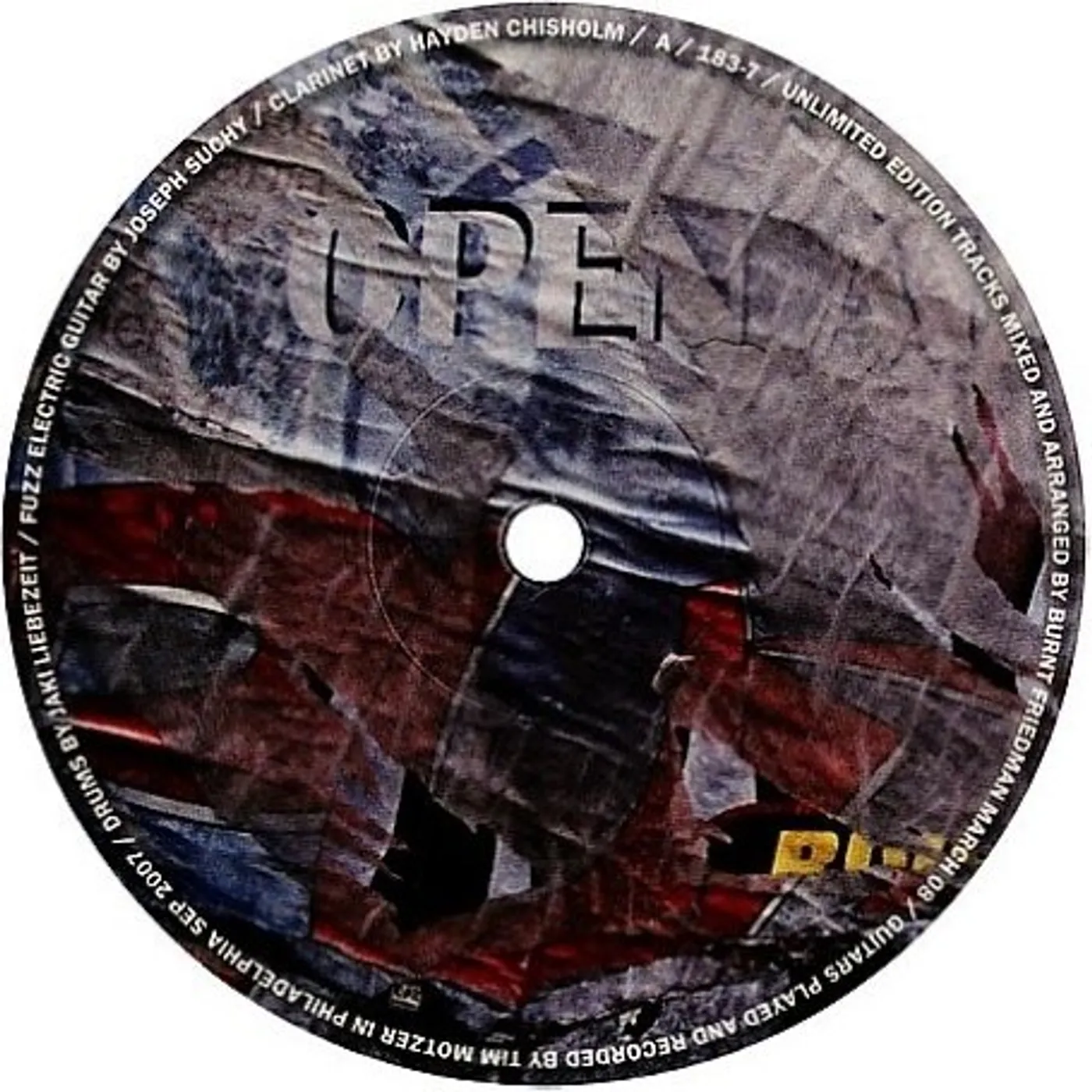 Burnt Friedman & Jaki Liebezeit UNLIMITED EDITION Vinyl Record