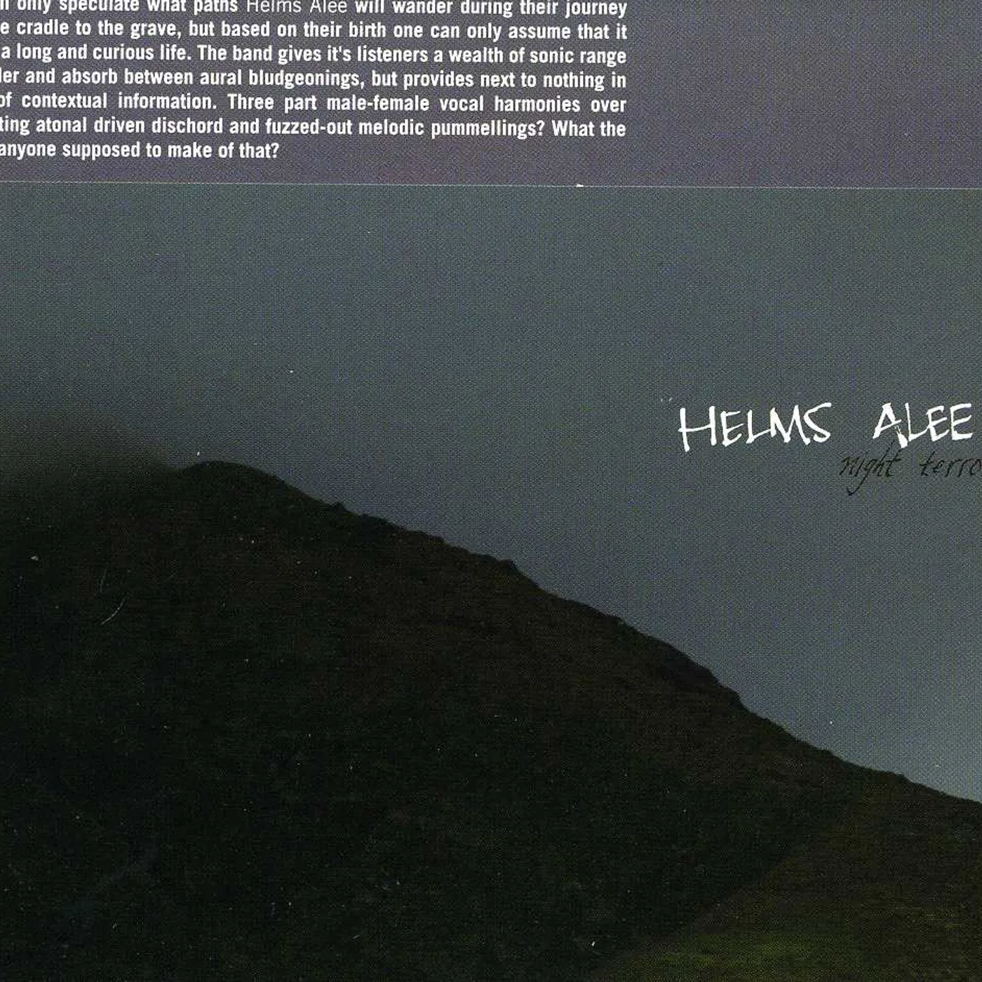 Helms Alee NIGHT TERROR CD