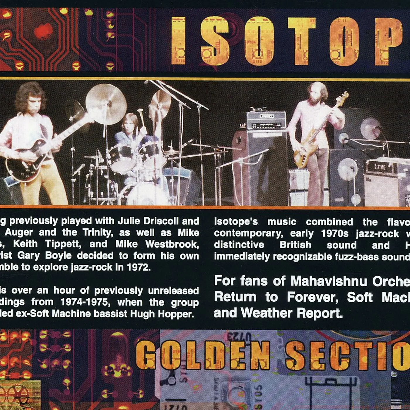 Isotope GOLDEN SECTION CD