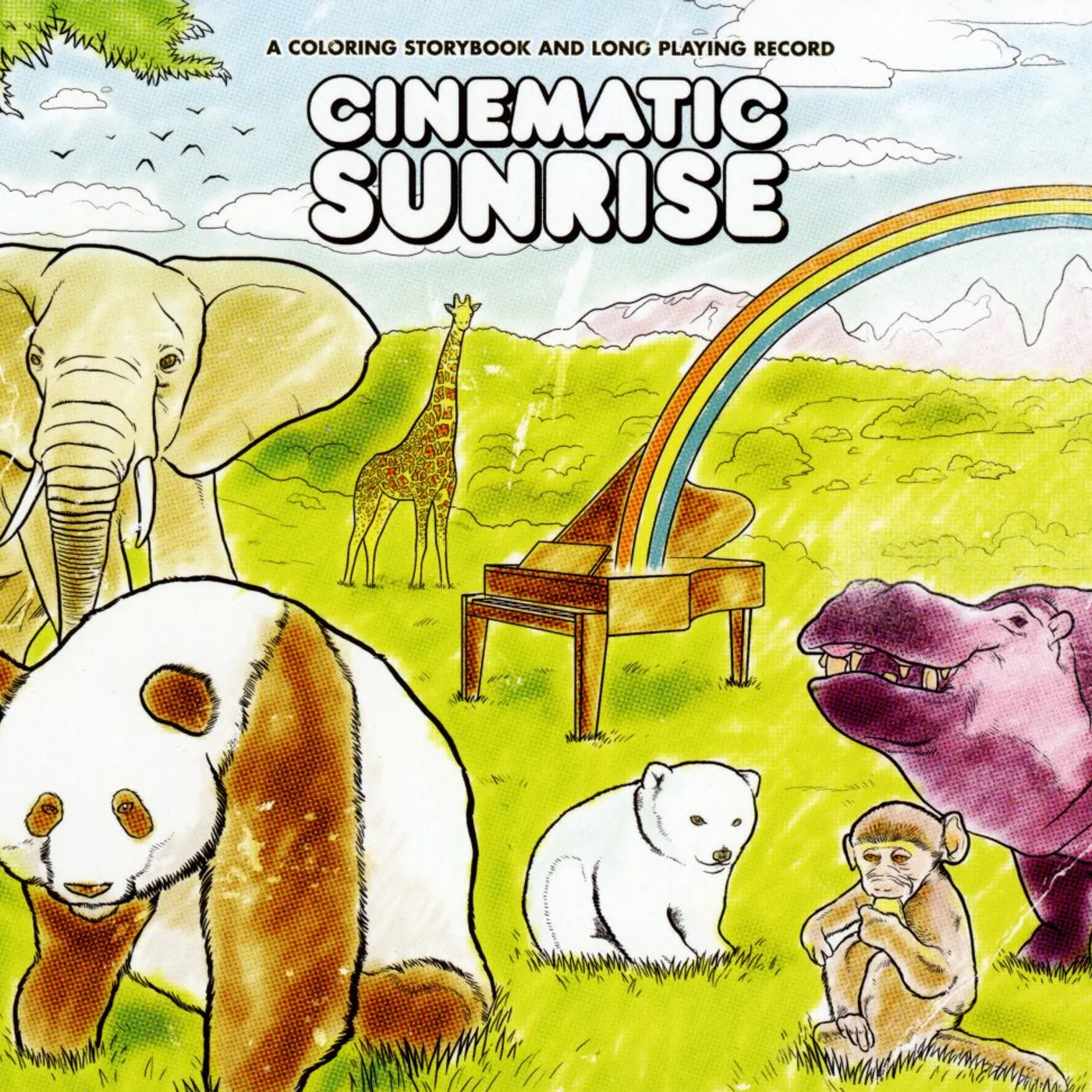 Cinematic Sunrise COLORING STORYBOOK & LONG PLAYING RECORD CD