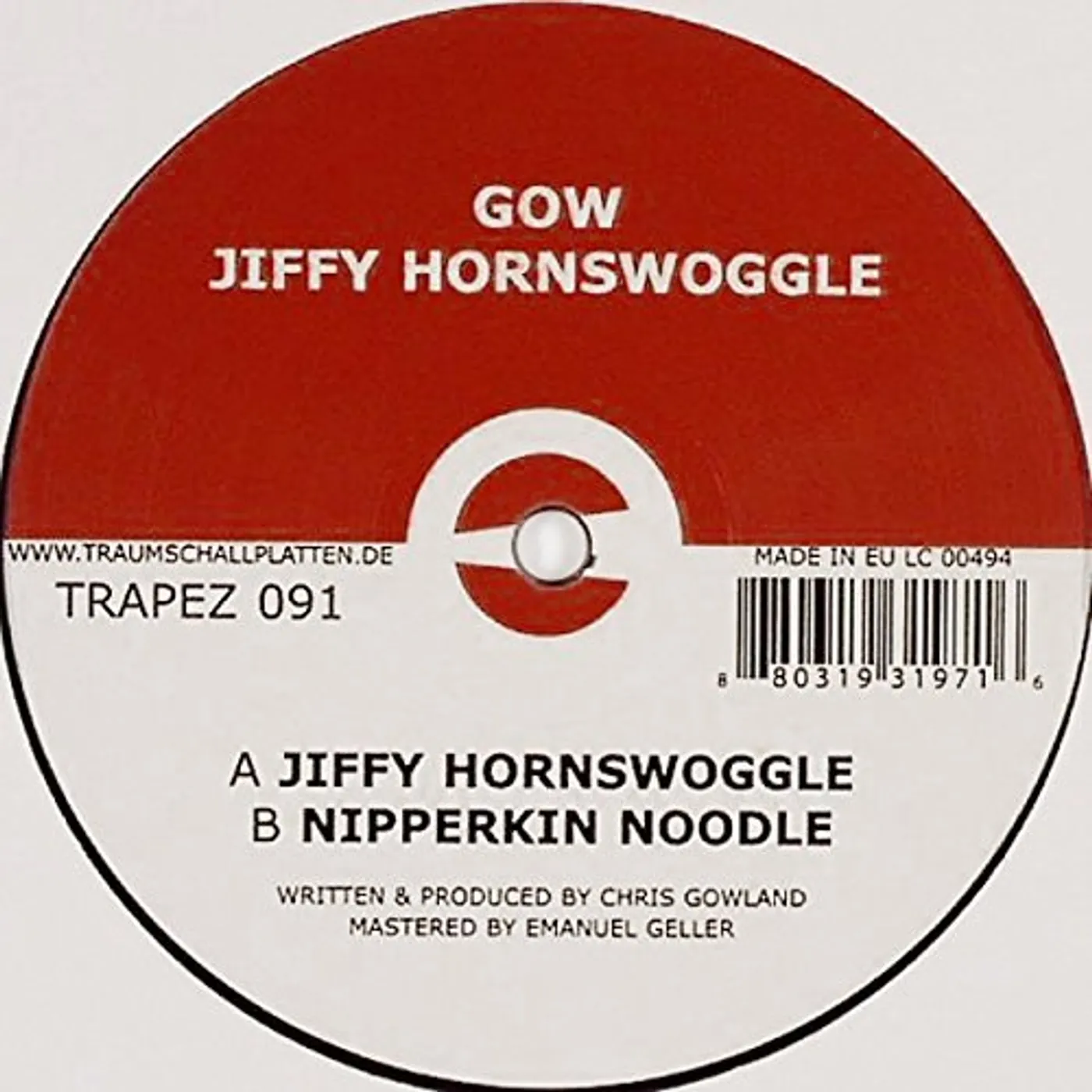 Gow Jiffy Hornswoggle Vinyl Record