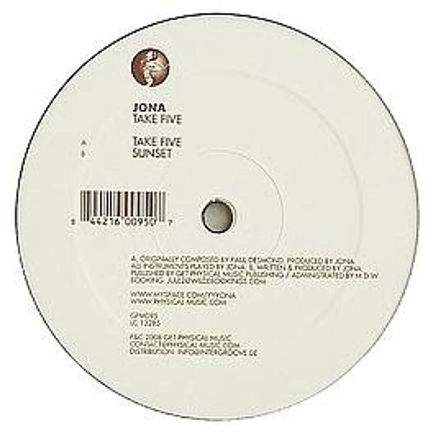 Jona Take Five Vinyl Record