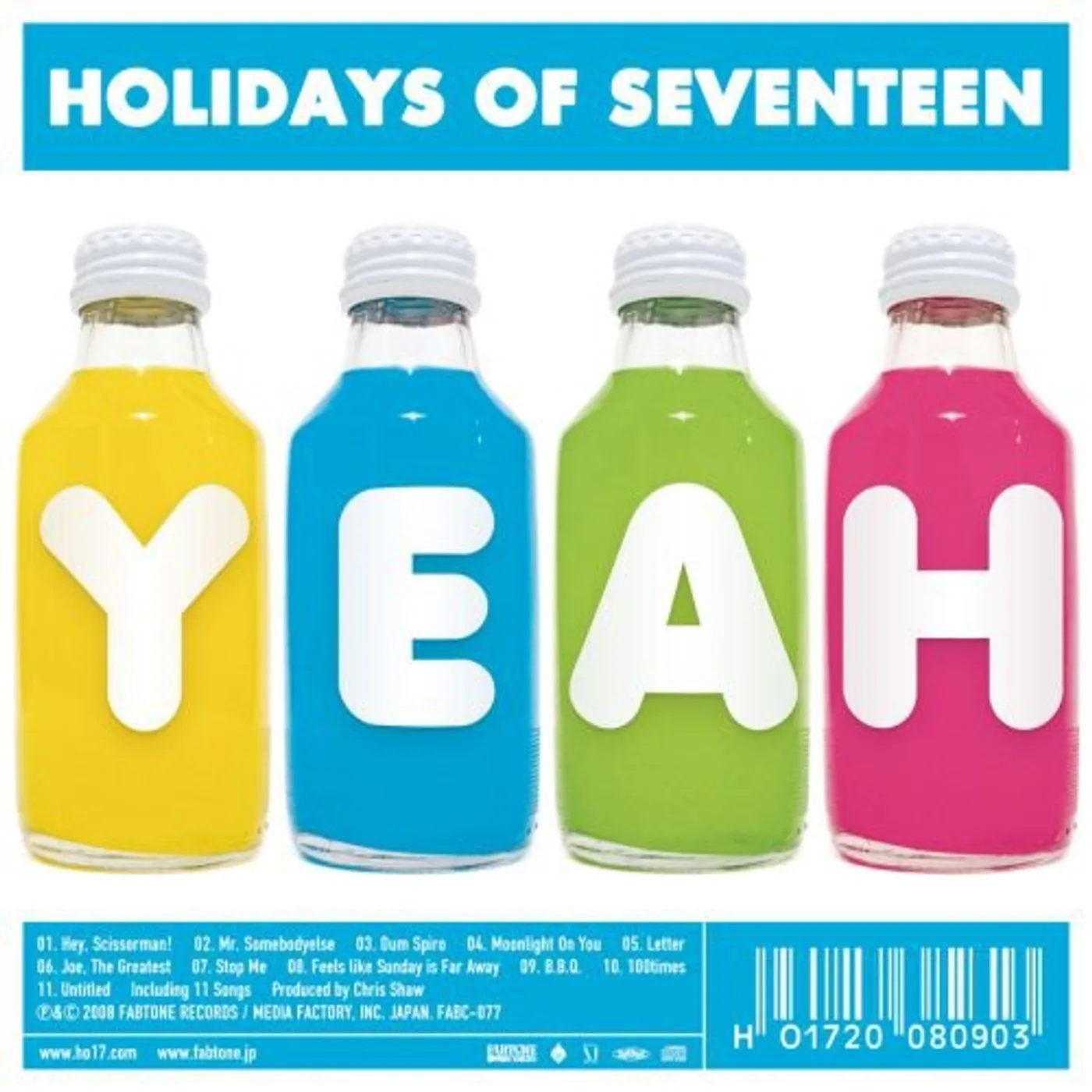 Holidays of Seventeen YEAH CD