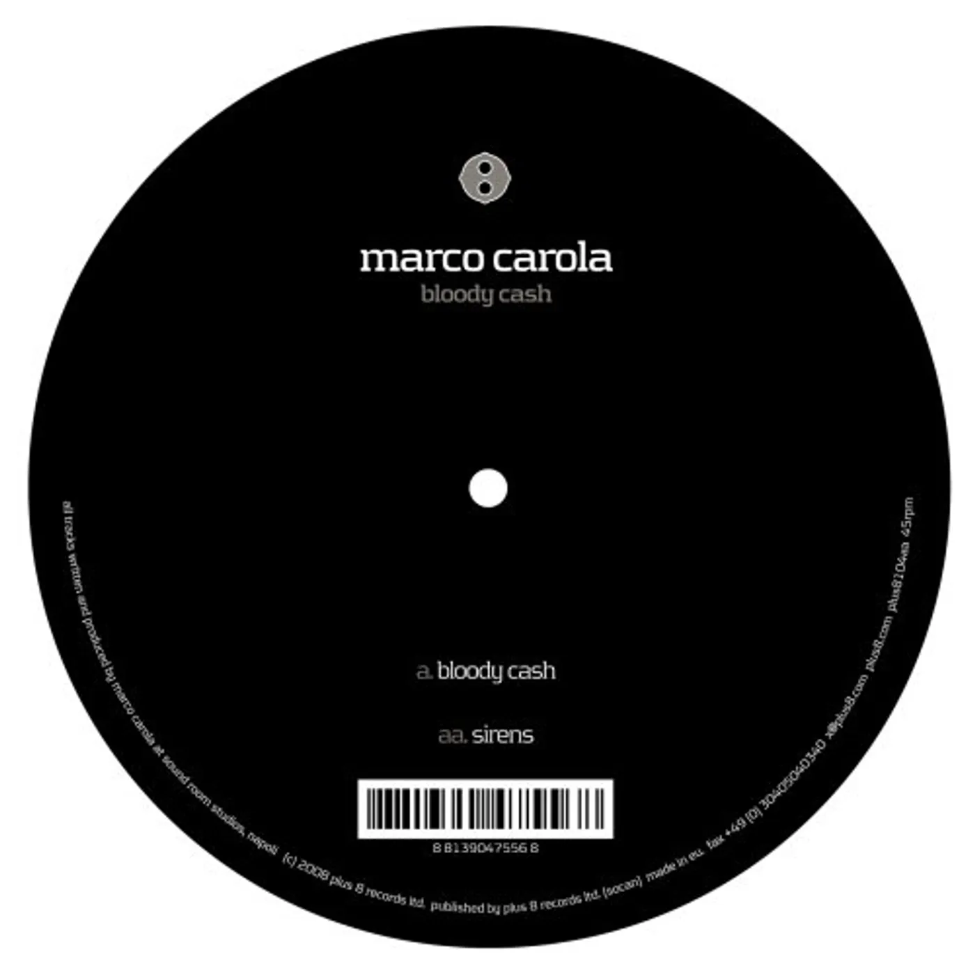 Marco Carola Bloody Cash Vinyl Record