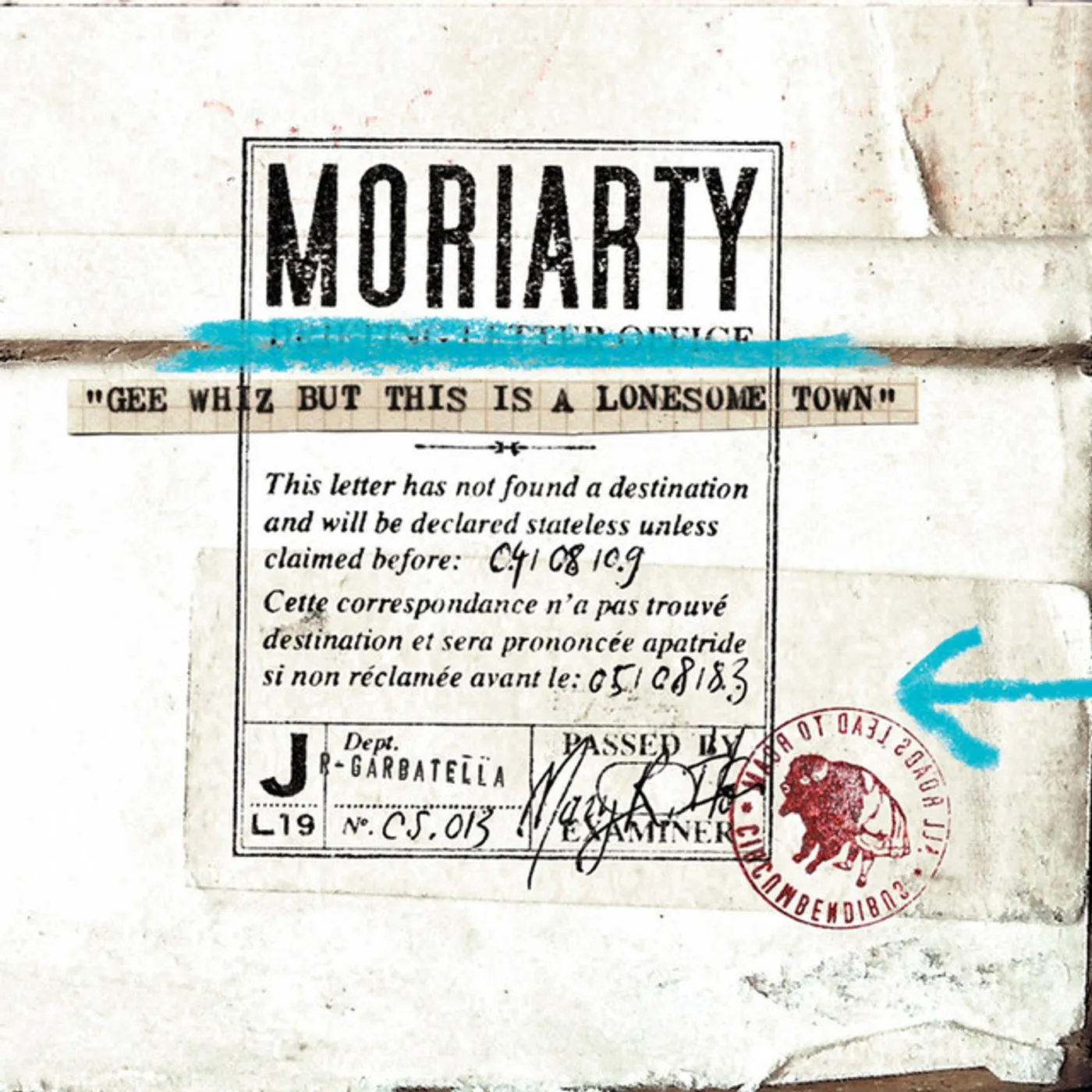 Moriarty GEE WHIZ BUT THIS IS A LONESOME TOWN CD