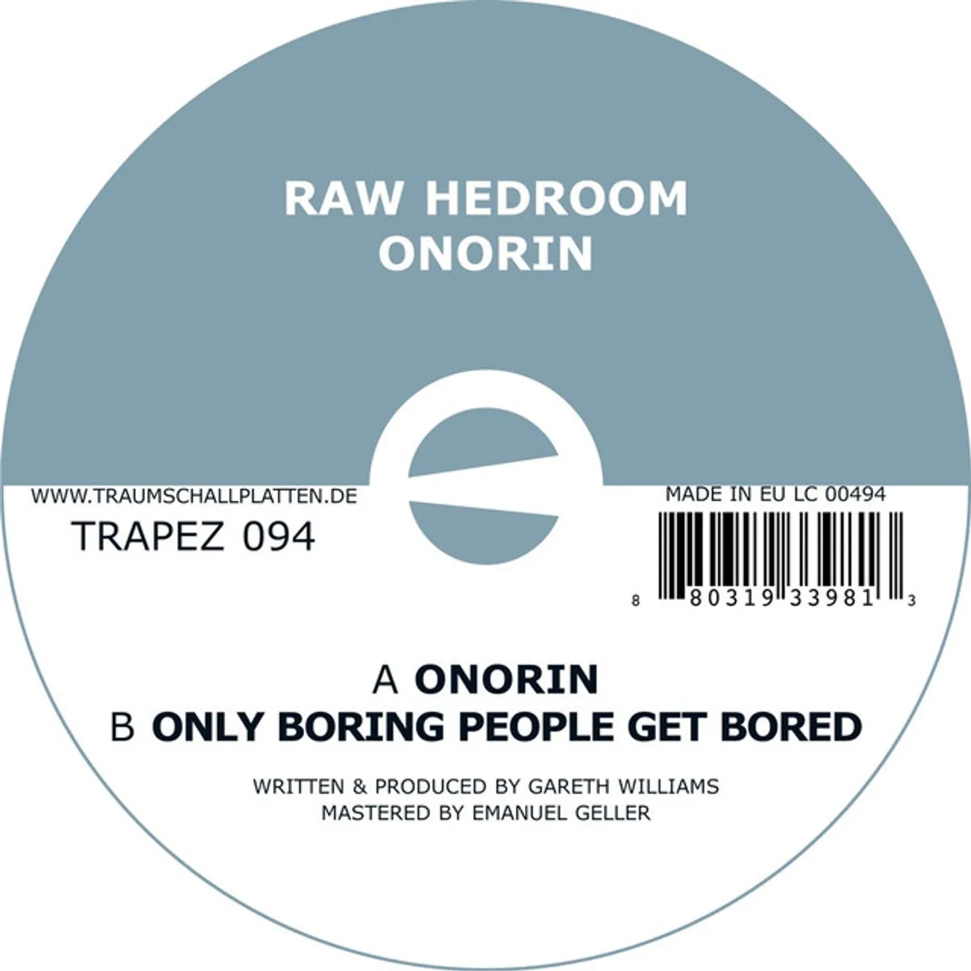 Raw Hedroom Onorin Vinyl Record