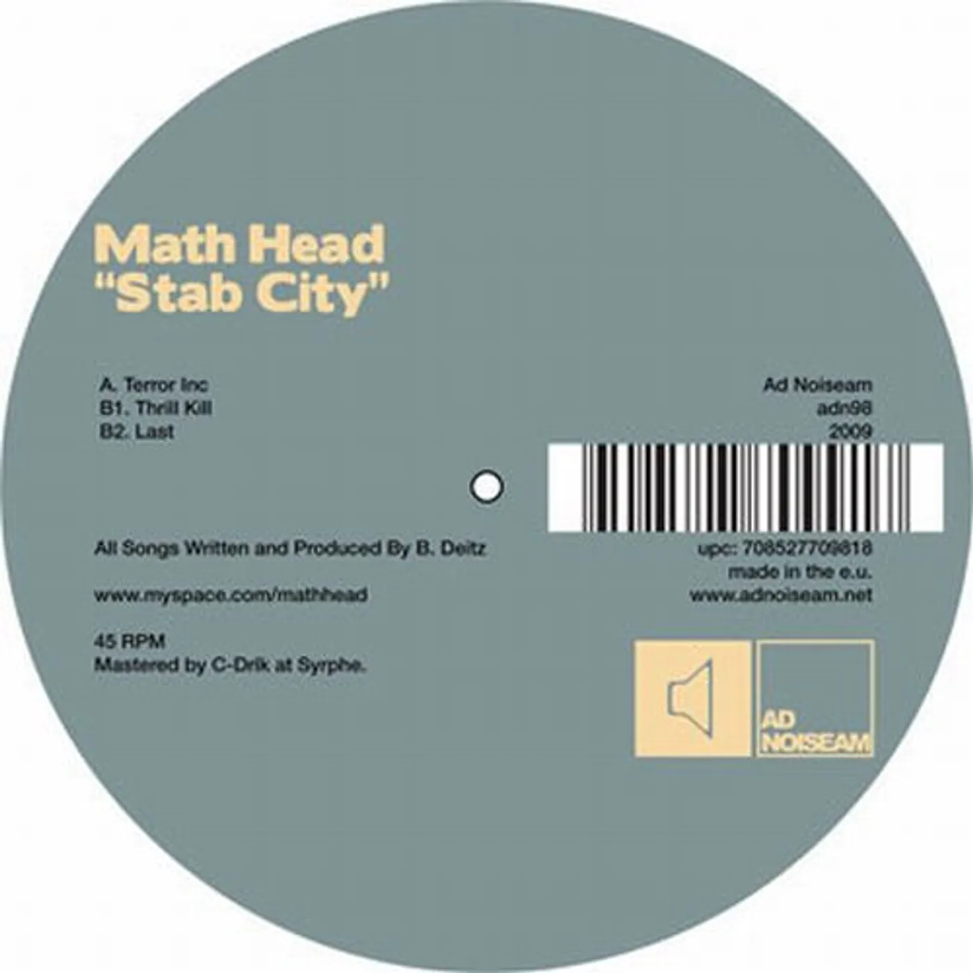 Math Head Stab City Vinyl Record