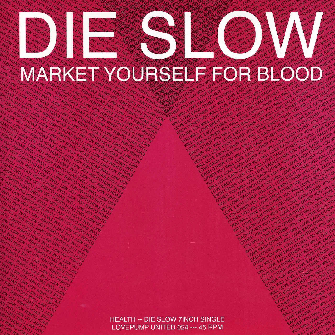 HEALTH DIE SLOW / PICTUREPLANE RMX Vinyl Record