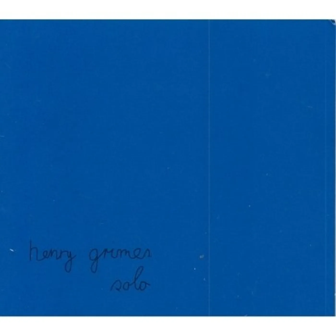 Henry Grimes SOLO CD