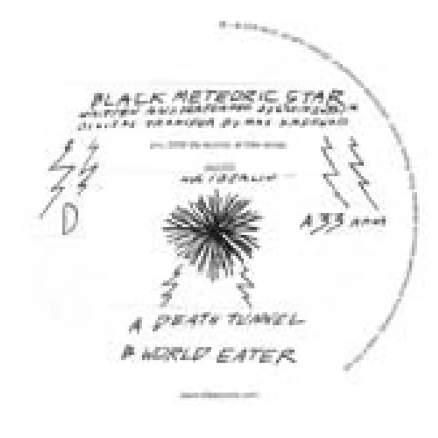 Black Meteoric Star Death Tunnel Vinyl Record