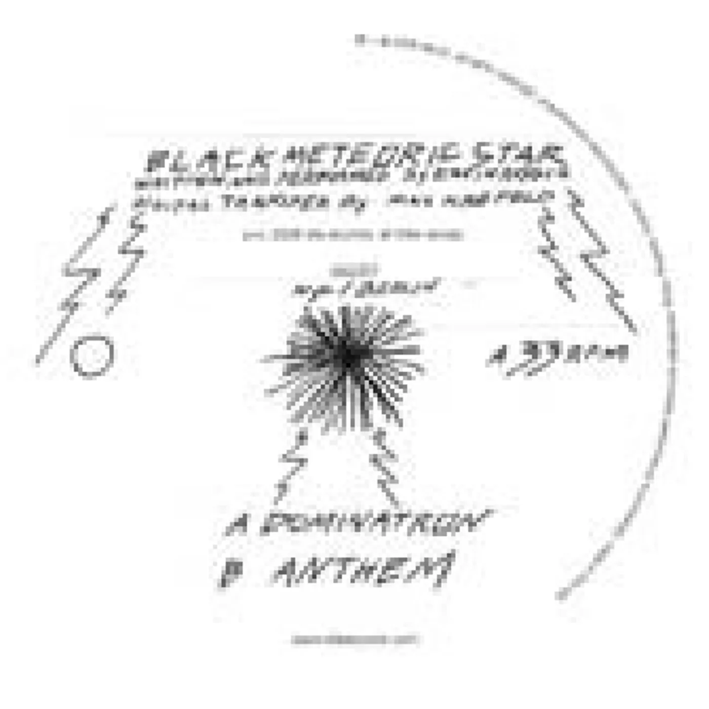 Black Meteoric Star DOMINATRON Vinyl Record