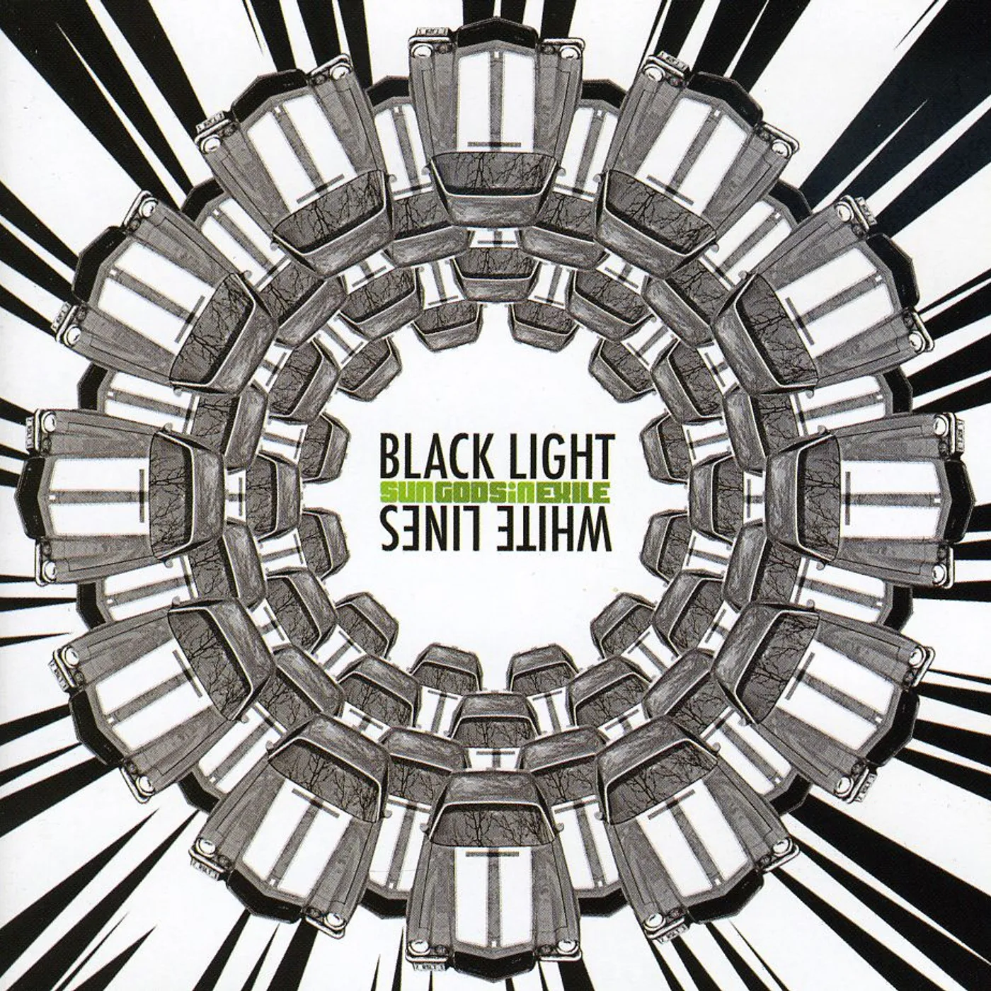 Sun Gods In Exile BLACK LIGHT WHITE LINES CD