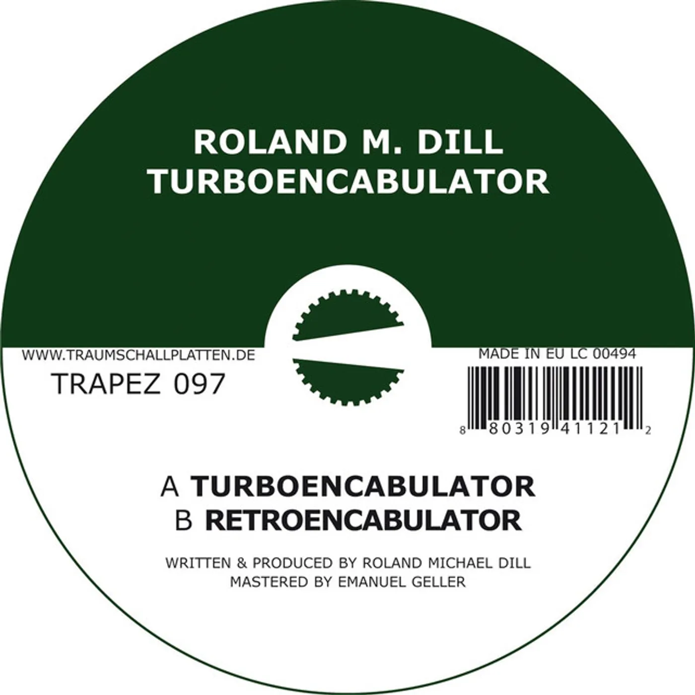Roland M. Dill Turboencabulator Vinyl Record