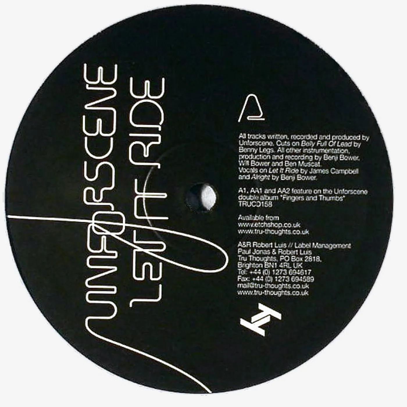 Unforscene LET IT RIDE Vinyl Record