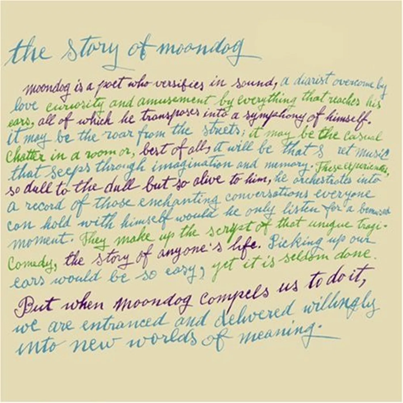 STORY OF MOONDOG Vinyl Record
