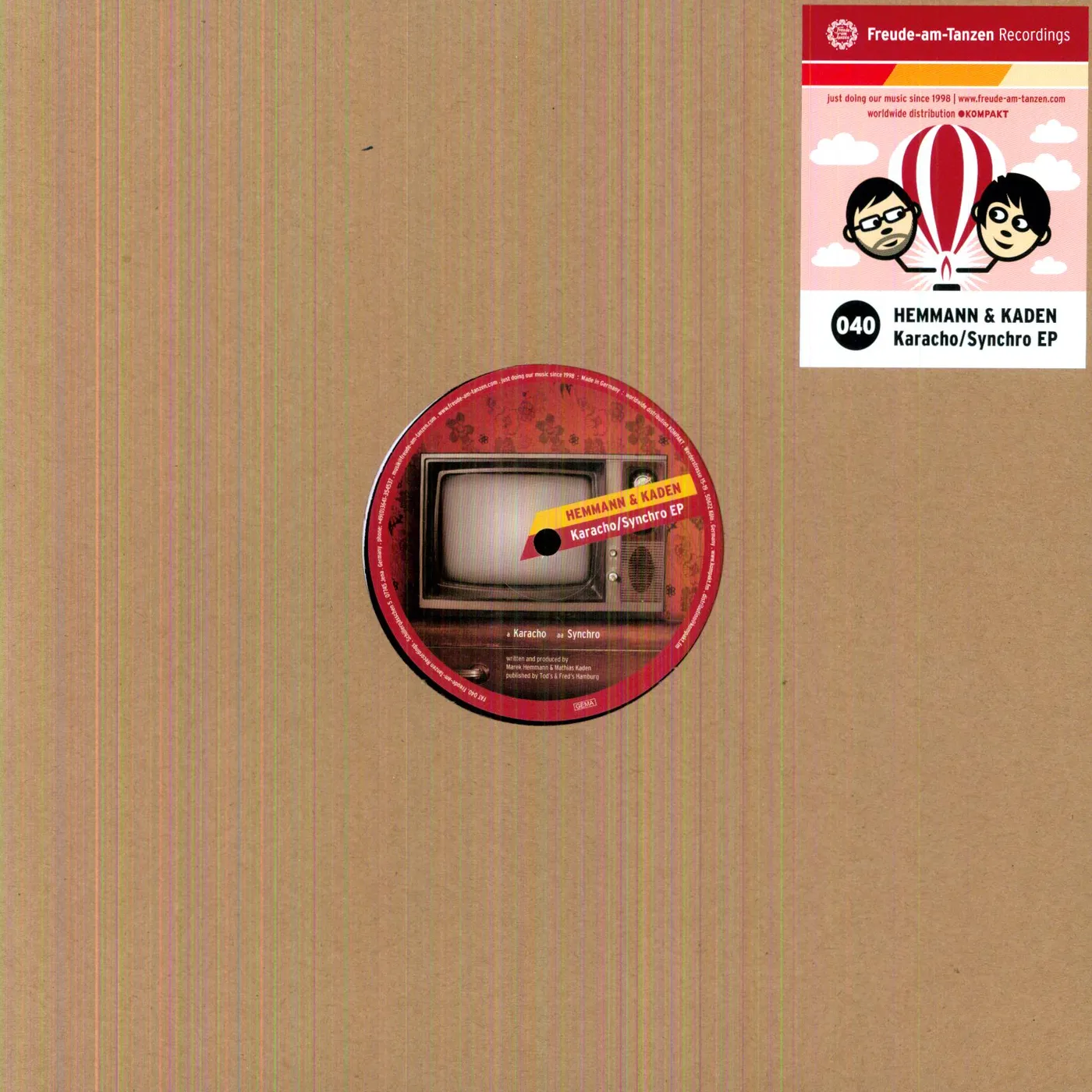 Hemmann & Kaden KARACHO / SYNCHRO Vinyl Record