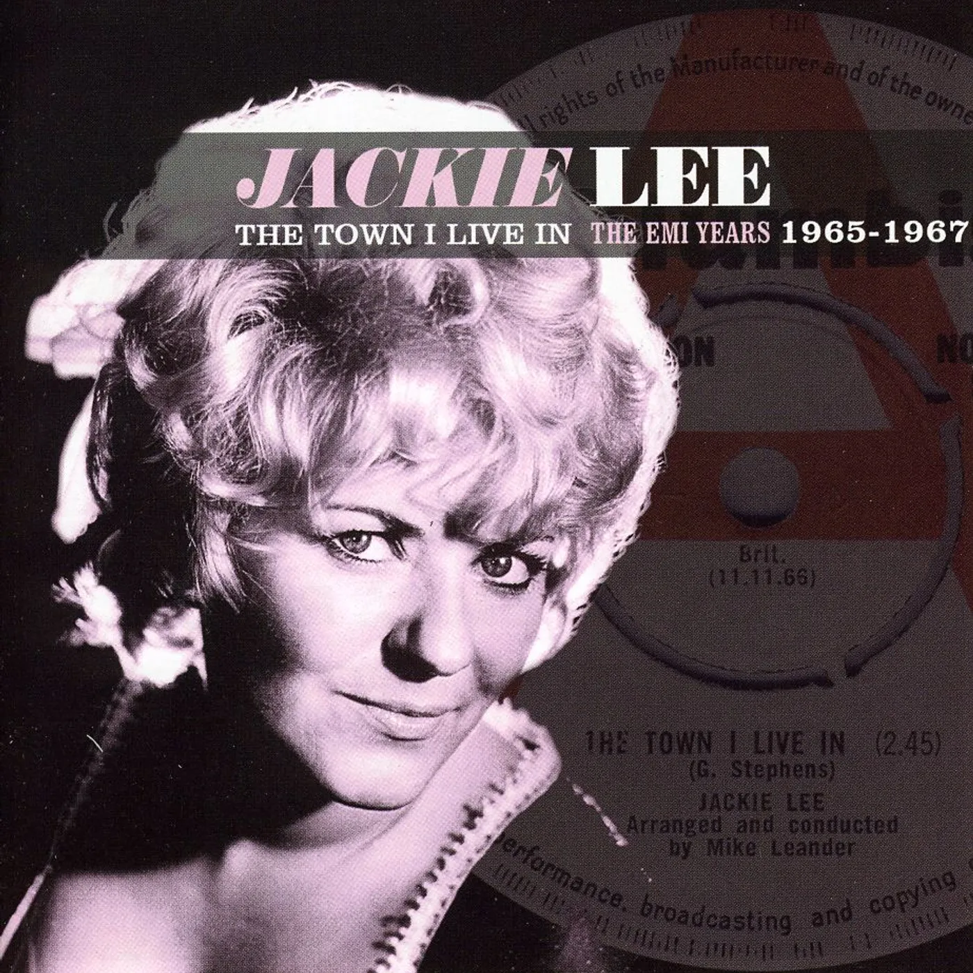 Jackie Lee TOWN I LIVE IN CD