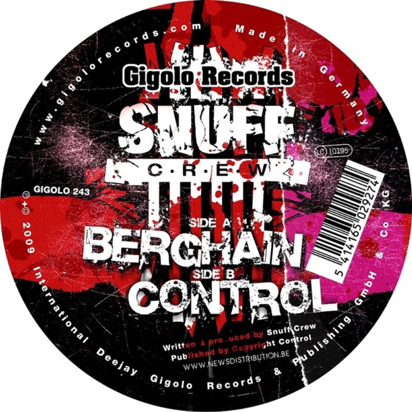 Snuff Crew Berghain Vinyl Record