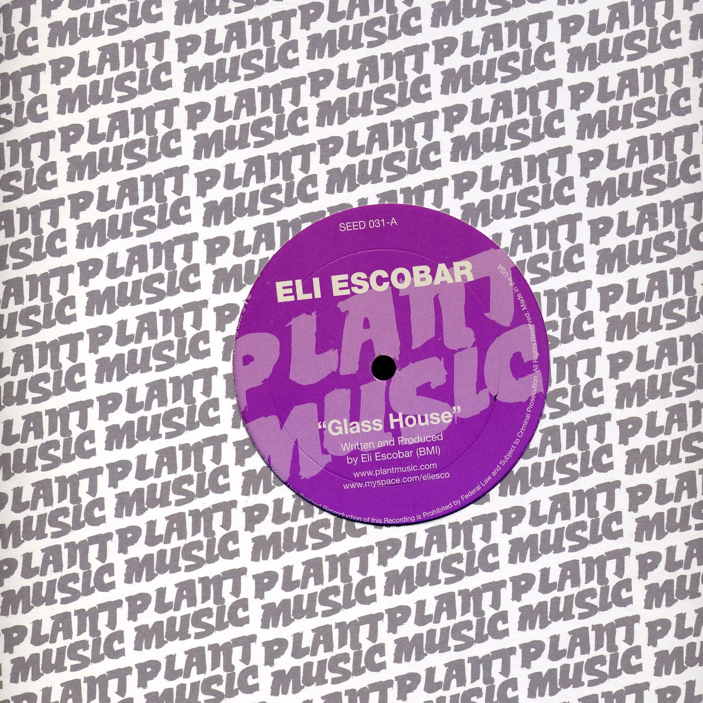 Eli Escobar GLASS HOUSE Vinyl Record