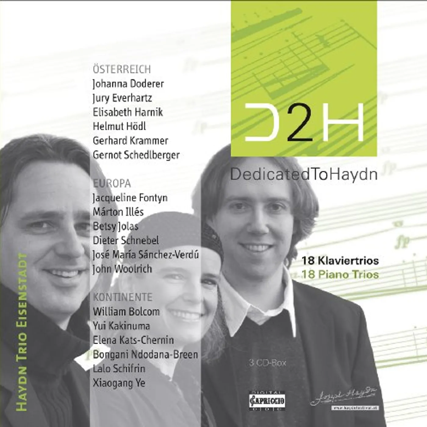 Haydn Trio Eisenstadt DEDICATED TO HAYDN: 18 PIANO TRIOS CD