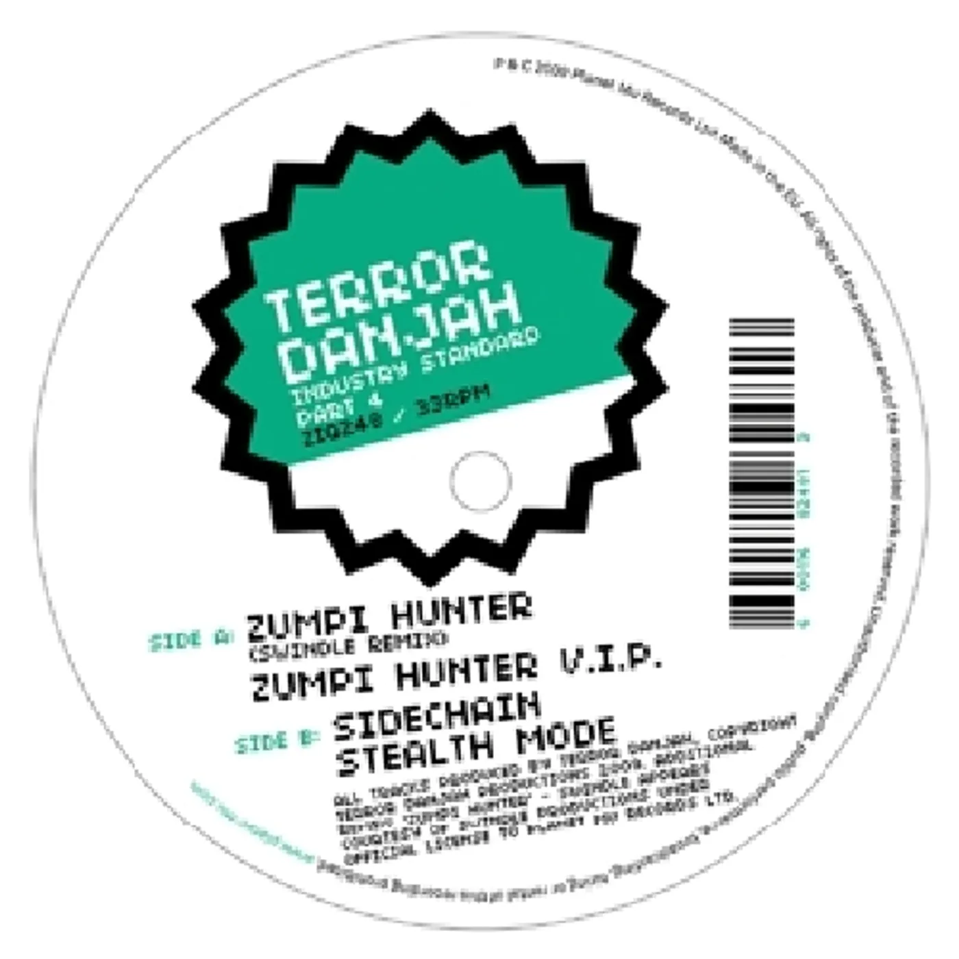 Terror Danjah Industry Standard Part 4 Vinyl Record