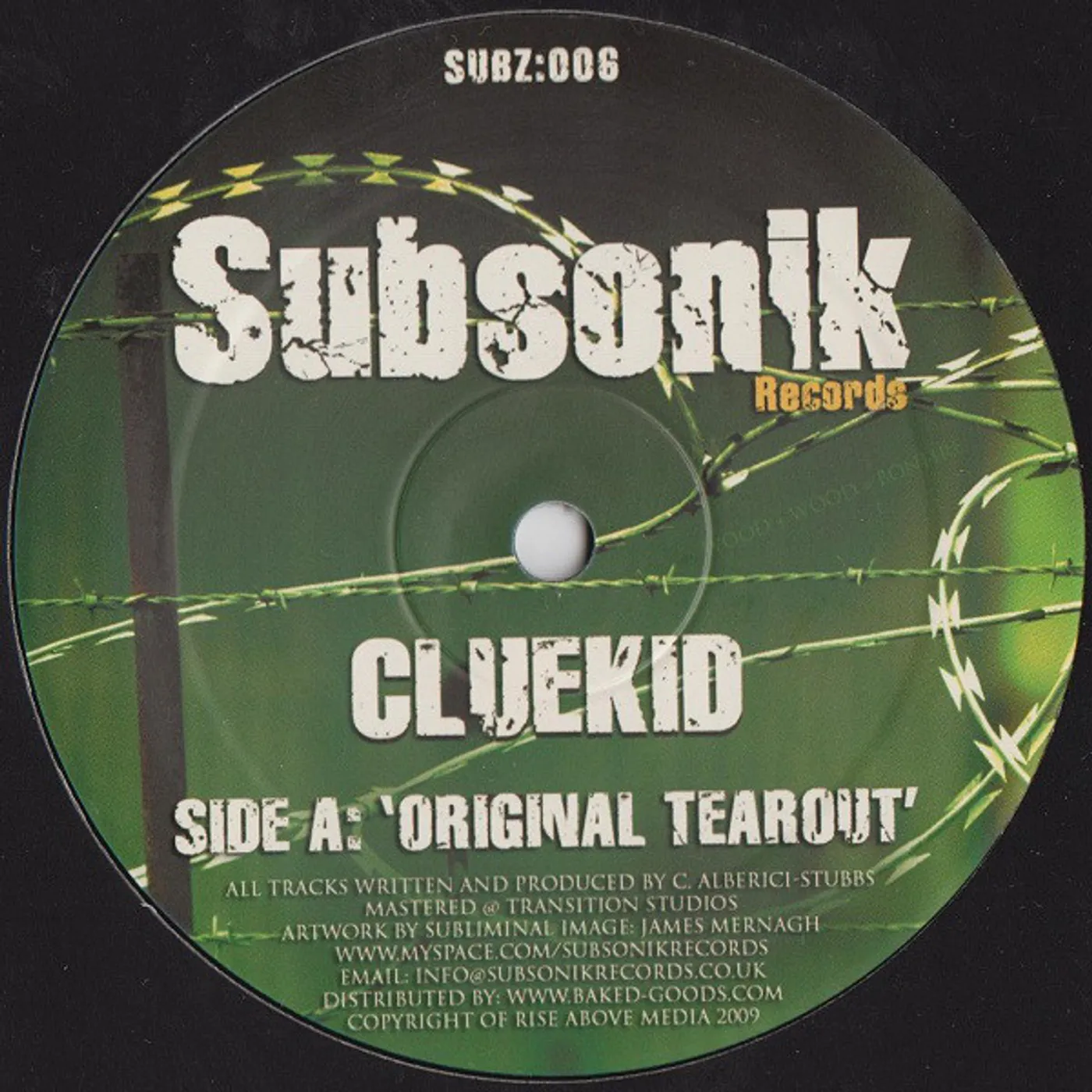 Cluekid ORIGINAL TEAROUT / SHATNER CHOP Vinyl Record