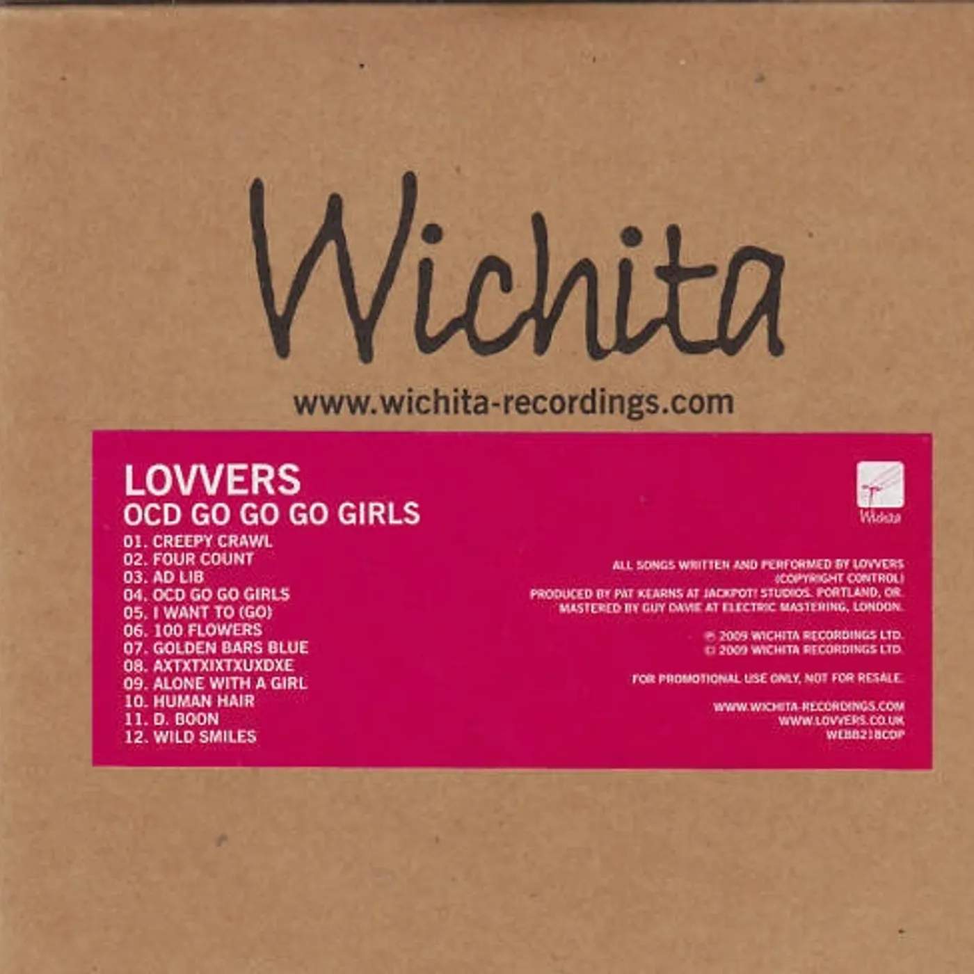 Lovvers OCD GO GO GO GIRLS Vinyl Record