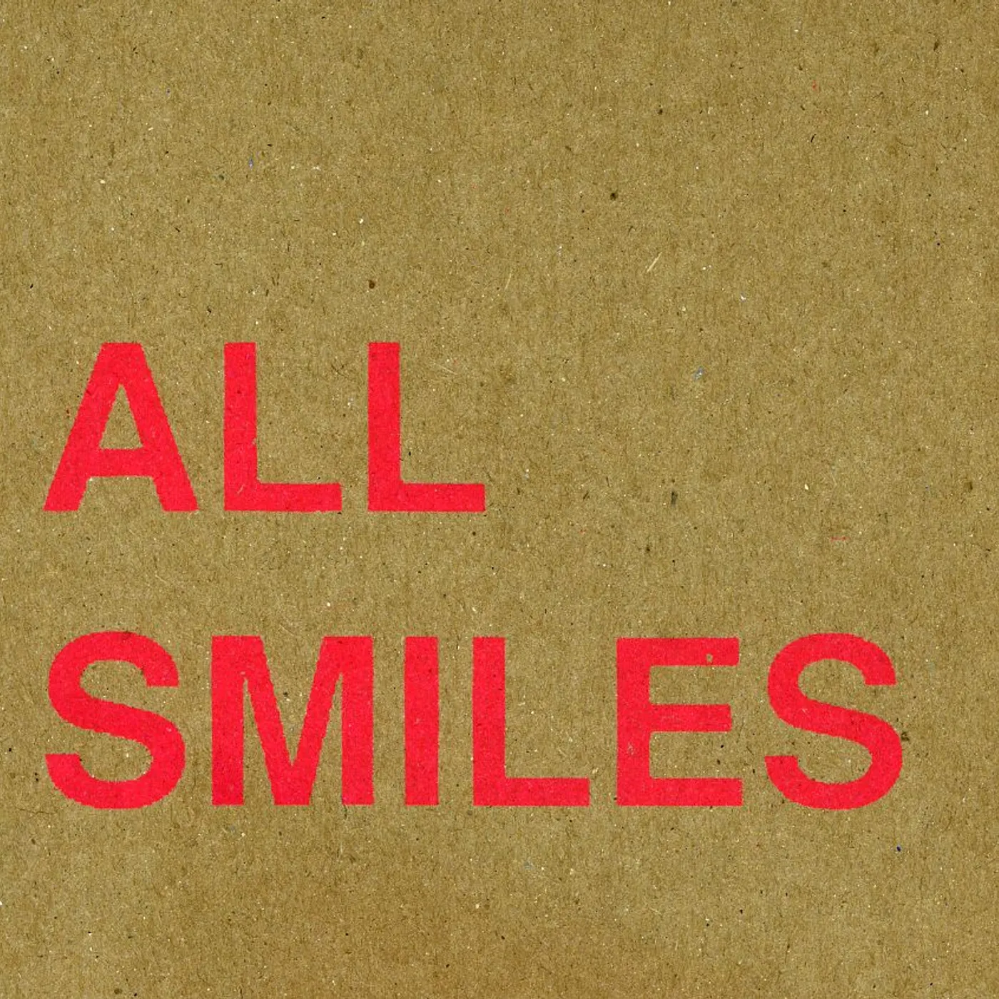 All Smiles OH FOR THE GETTING & NOT LETTING GO CD