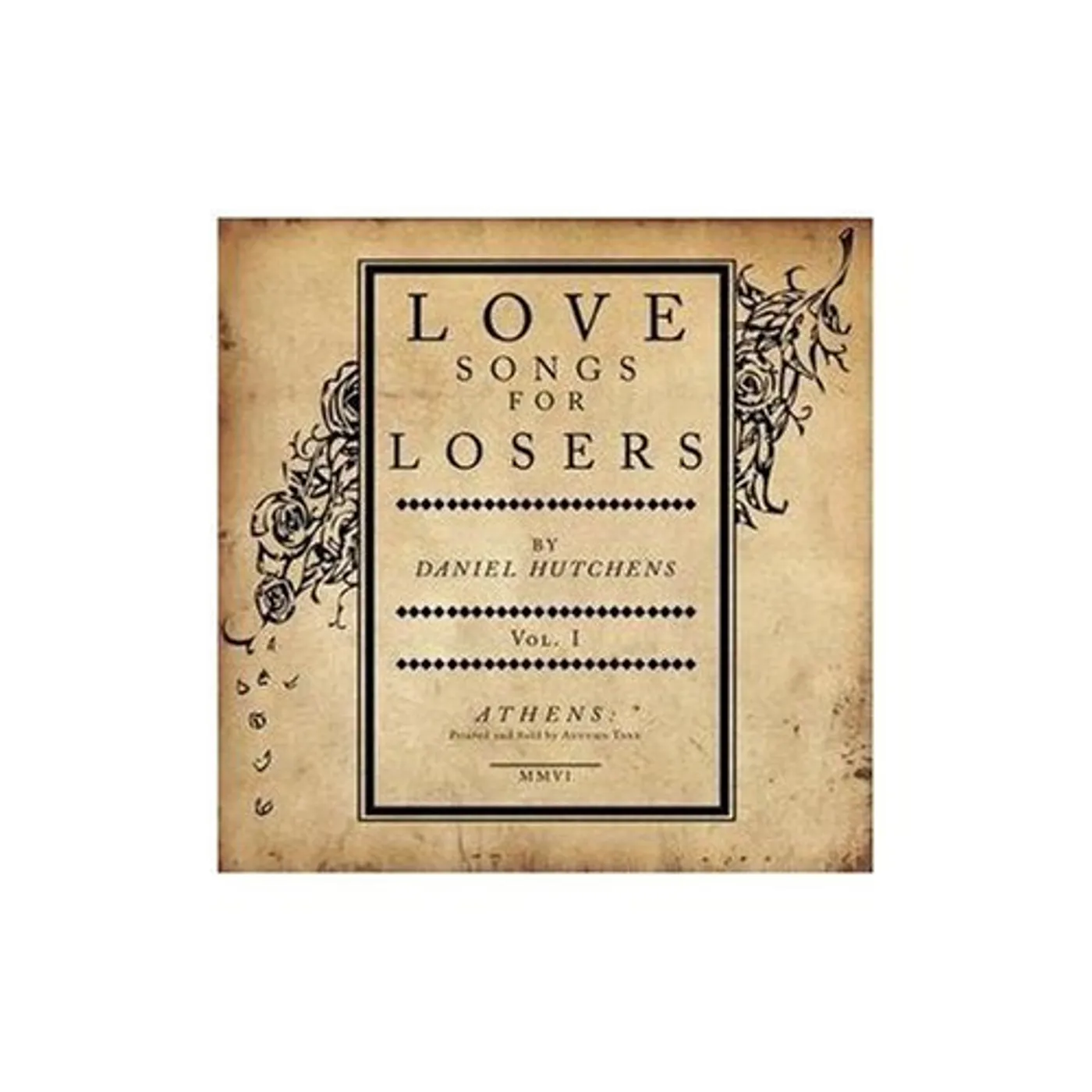 Daniel Hutchens LOVE SONGS FOR LOSERS CD