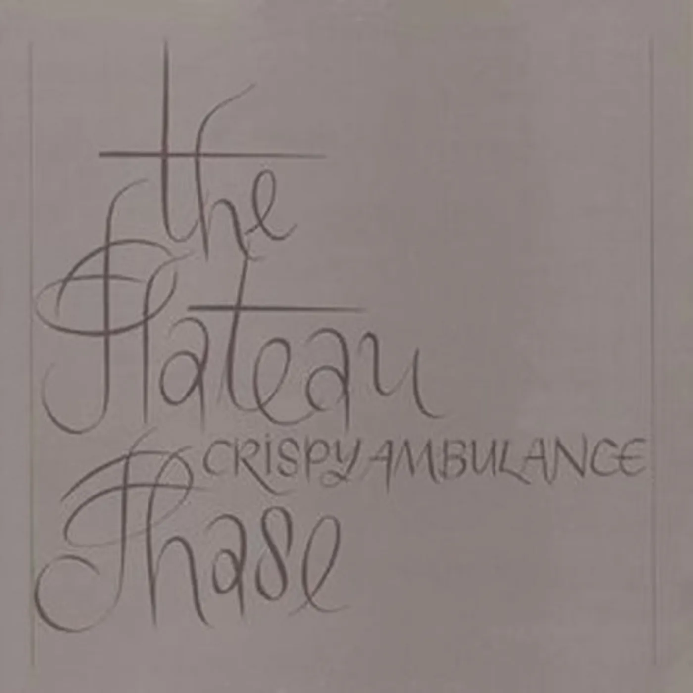 Crispy Ambulance PLATEUA PHASE Vinyl Record
