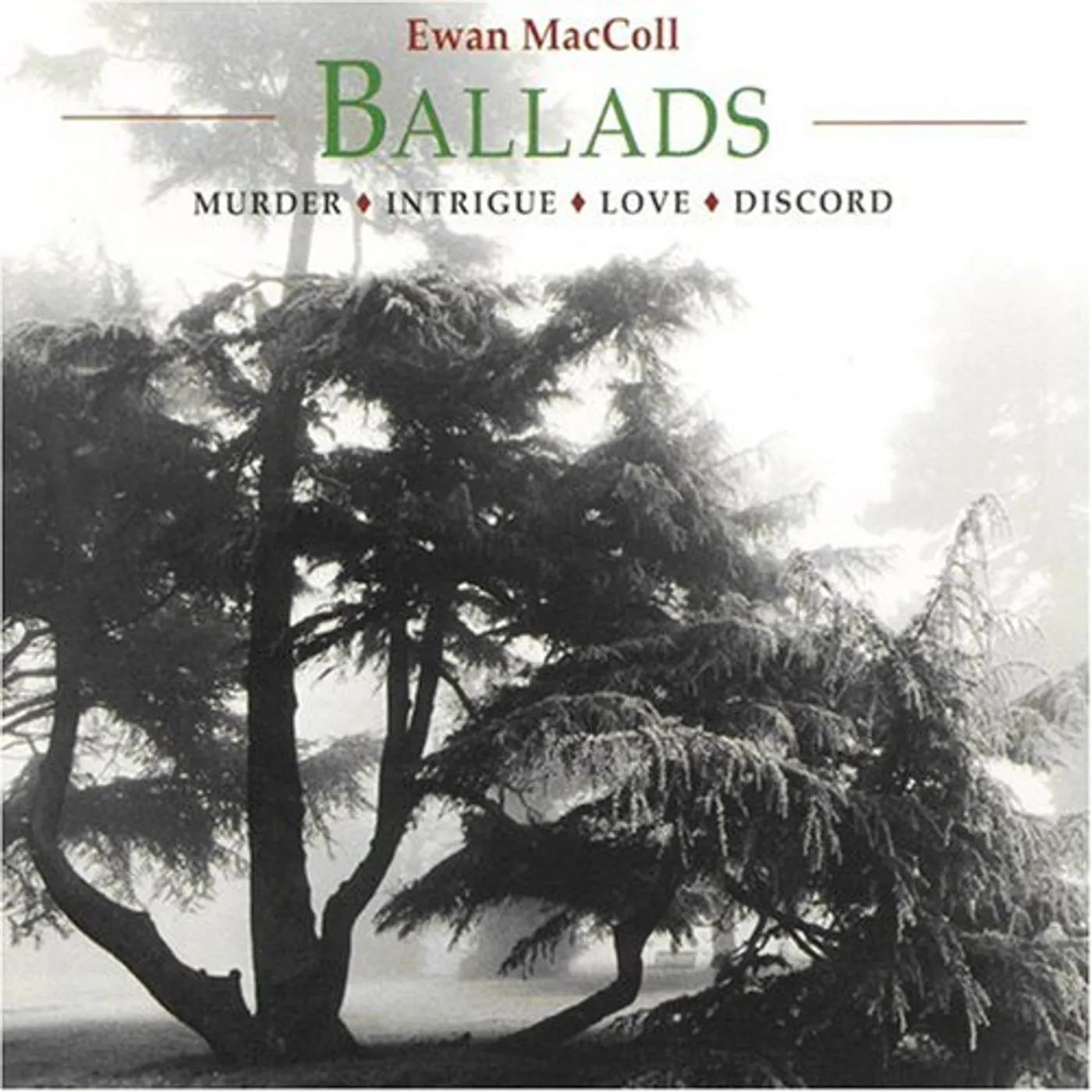 Ewan MacColl BALLADS: MURDER INTRIGUE LOVE DISCORD CD
