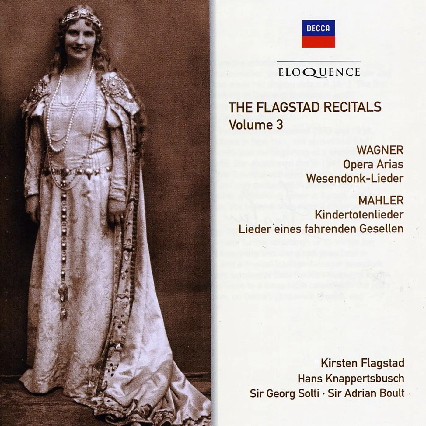 Kirsten Flagstad FLAGSTAD RECITALS 3 CD